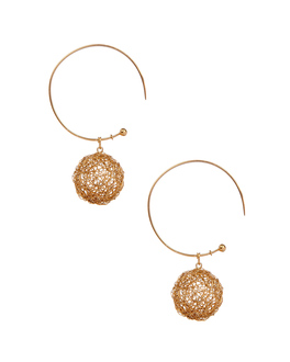 voylla plated sterling earrings chic ball silver gold