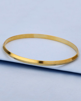 Simple Gold Plated Kada For Men | VOYLLA Fashions
