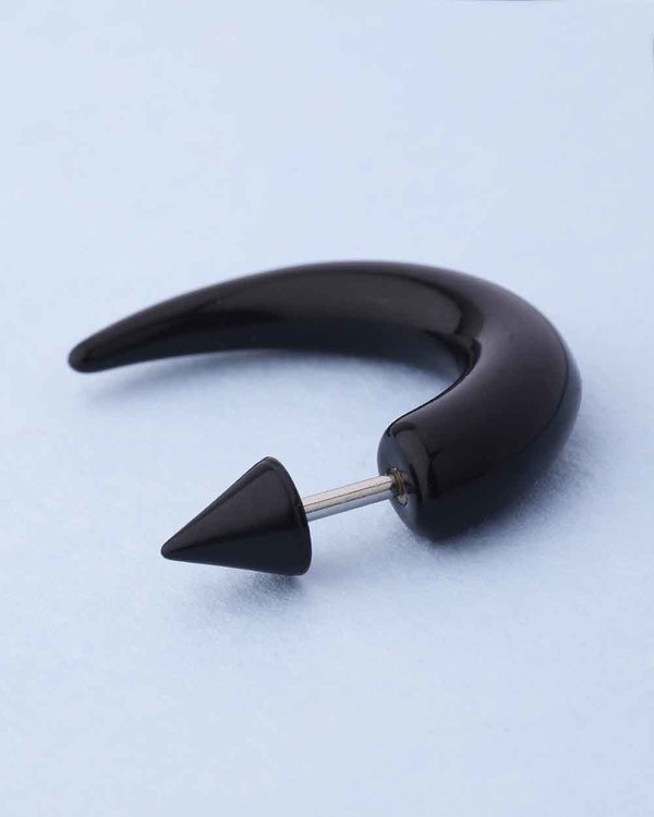 Black Boy Earrings Best All Earring Photos Kamilmaciol Com Mens Earrings Plain Black Horn Stud Earring For Men And