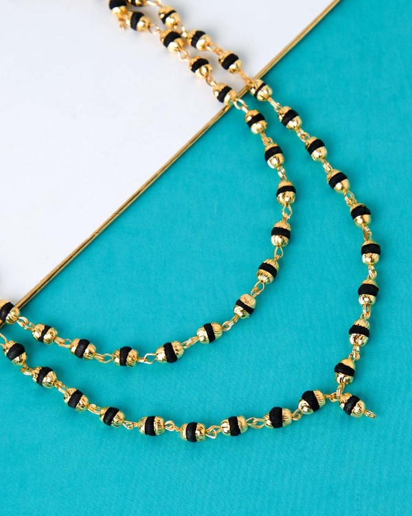 tulsi mala gold chain