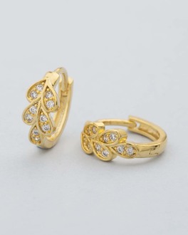 Designer Earrings Cz Hoop Style For Women Online Voylla Designer Earrings Cz Hoop Style For Women Online Voylla