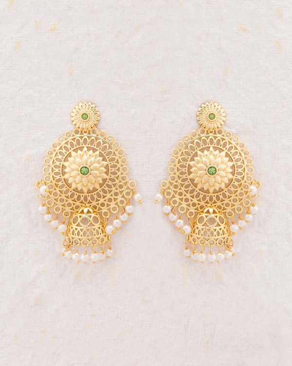 Designer Earrings Gorgeous Kairi Gold Plated Online Designer Earrings Gorgeous Kairi Gold Plated Online Voylla