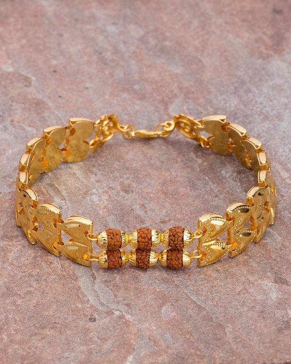 Designer Mens Bracelets Gold Plated Men S Bracelet With Designer Mens Bracelets Gold Plated Men S Bracelet With Rudraksha Online Voylla