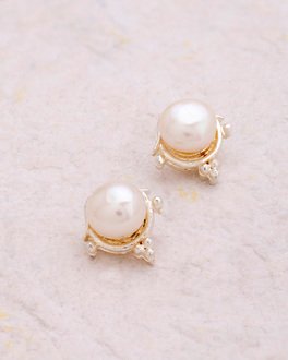 single moti earrings