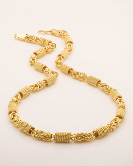 Designer Gold Plated Link Chain For Men 