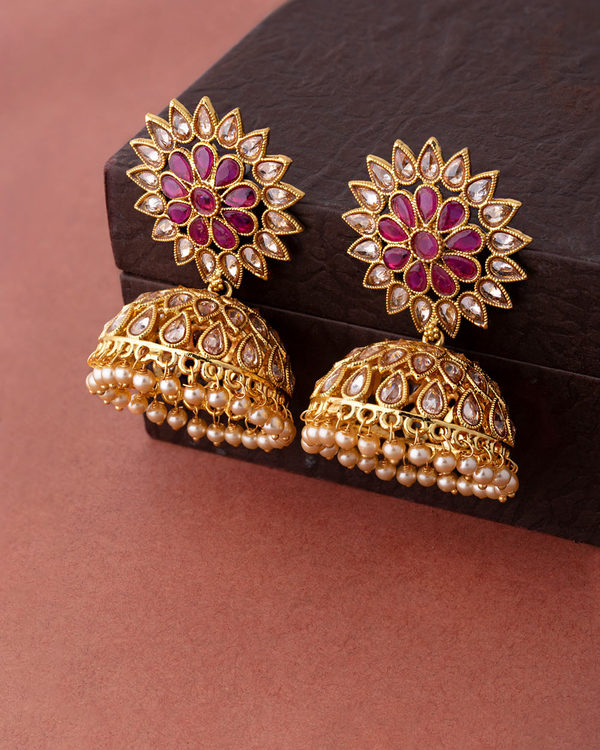 gold dogri jhumka