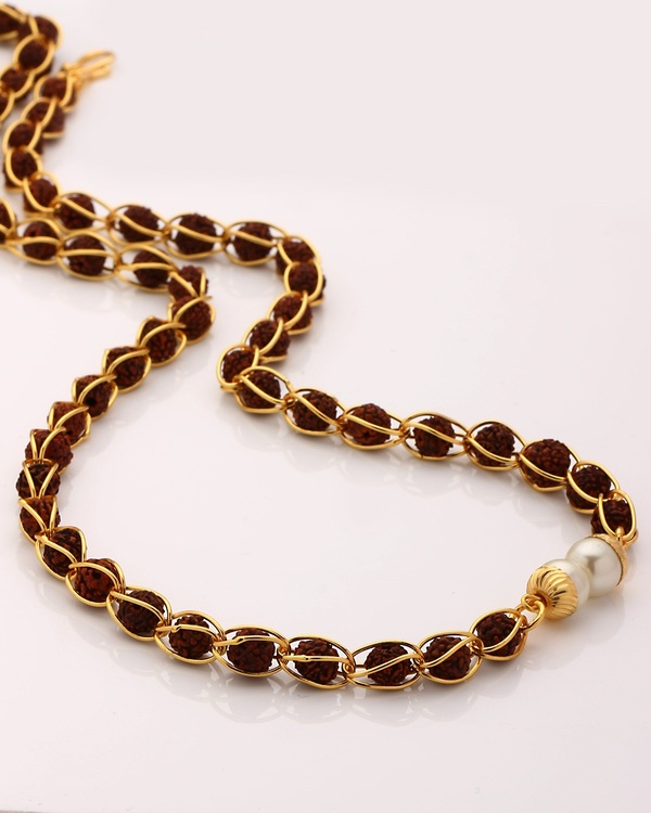 Handmade Necklace Dare By Voylla Mens Chain Voylla Rudraksh Chain 2025